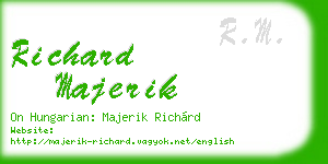richard majerik business card