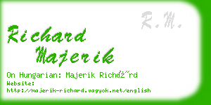 richard majerik business card